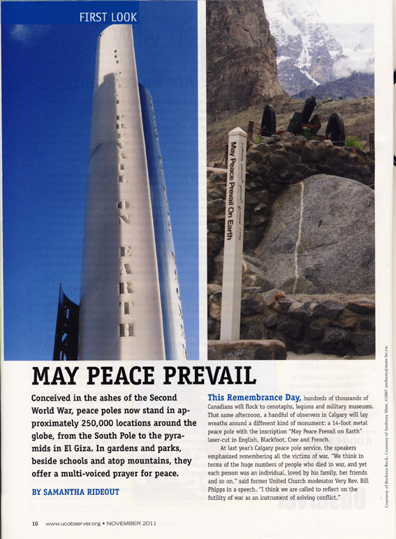 Peace poles
